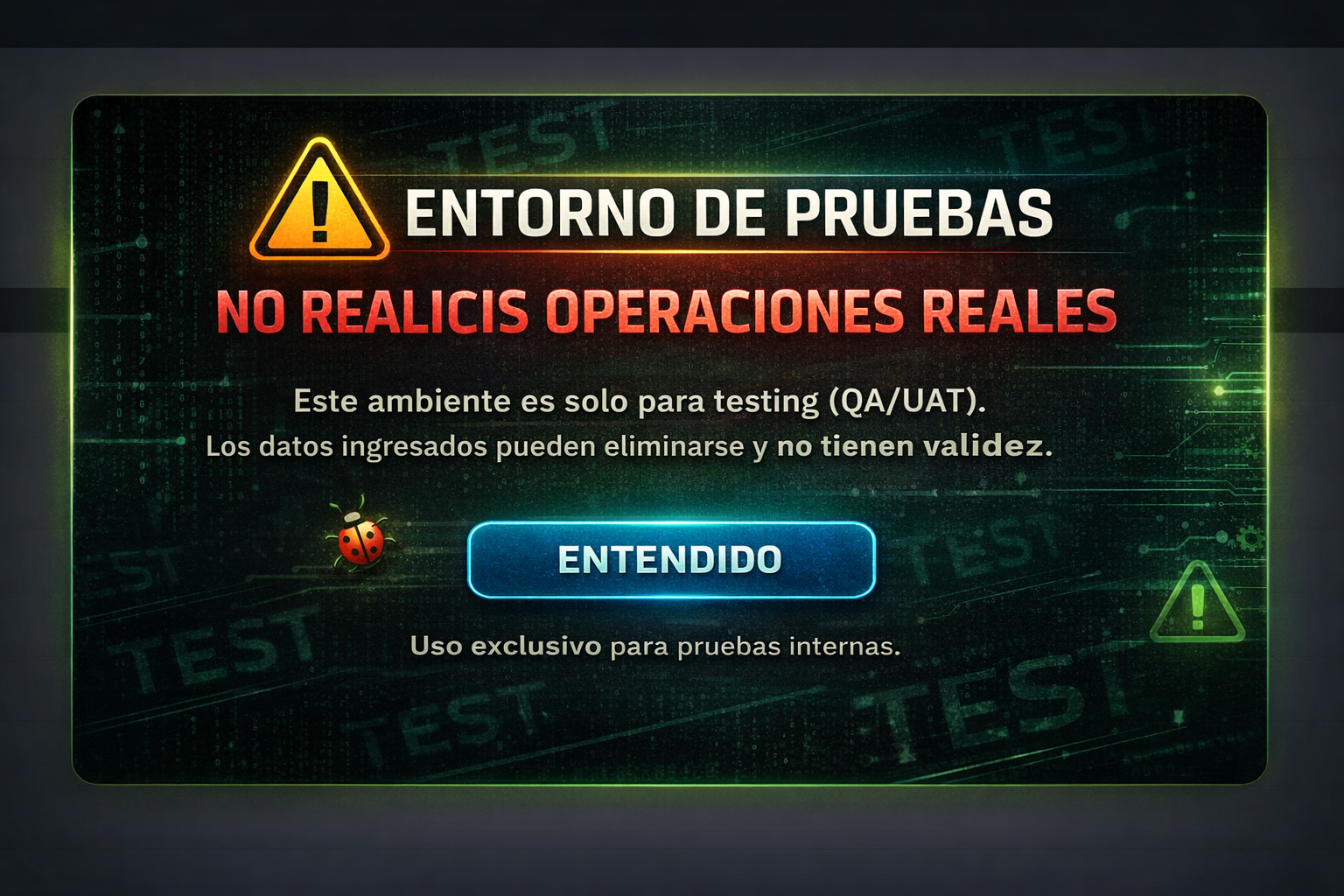 pop up prueba
